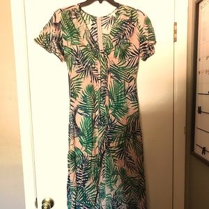 Gianni Bini high-low pink with leaves